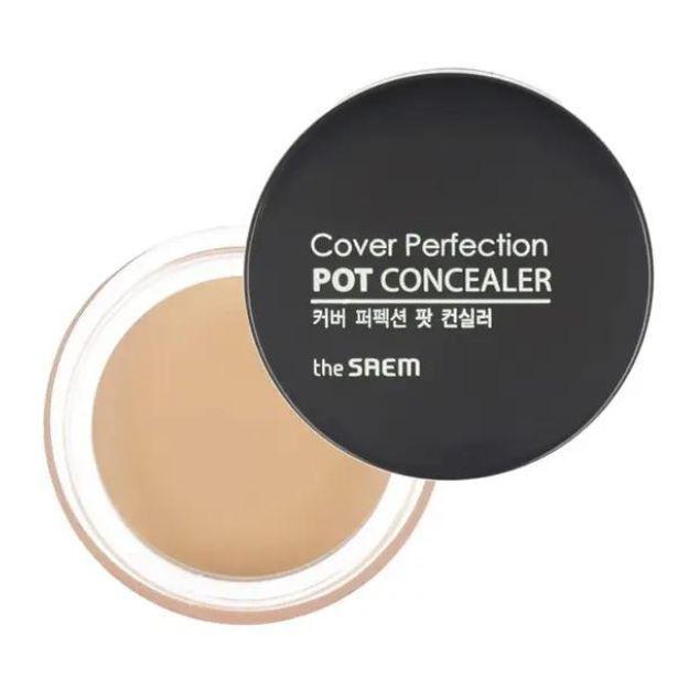 Консилер THE SAEM Cover Perfection Pot Concealer 0.5 Ice Beige, фото 1