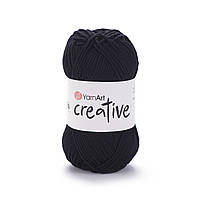 YarnArt CREATIVE (Креатив) № 221 чорний (Пряжа бавовна, нитки для в'язання)