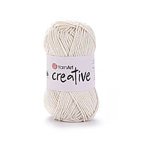 YarnArt CREATIVE (Креатив) № 222 молочний (Пряжа бавовна, нитки для в'язання)