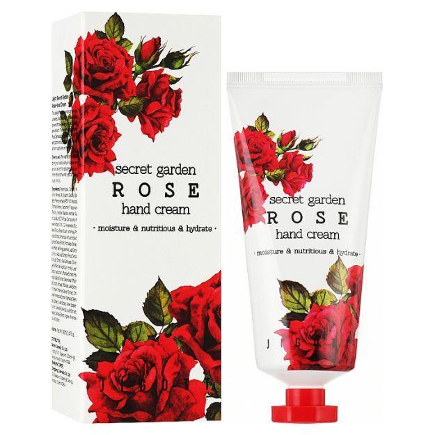 Крем для рук із екстрактом троянди Jigott Secret Garden Rose Hand Cream 100ml, фото 1