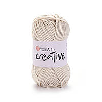 YarnArt CREATIVE (Креатив) № 223 пісочний (Пряжа бавовна, нитки для в'язання)