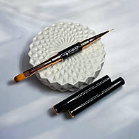 Пензлик двосторонній для манікюру 2 в 1 лайнер-овал Starlet Professional #10