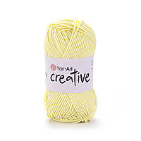 YarnArt CREATIVE (Креатив) № 224 світло-жовтий (Пряжа бавовна, нитки для в'язання)
