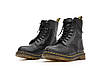 Чоловічі осінні черевики Dr. Martens Black Smooth 1460 Чоботи демі Д. Мартінс унісекс чорні шкіра натуральна, фото 7