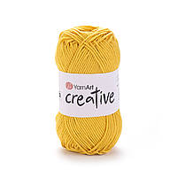 YarnArt CREATIVE (Креатив) № 228 жовтий (Пряжа бавовна, нитки для в'язання)