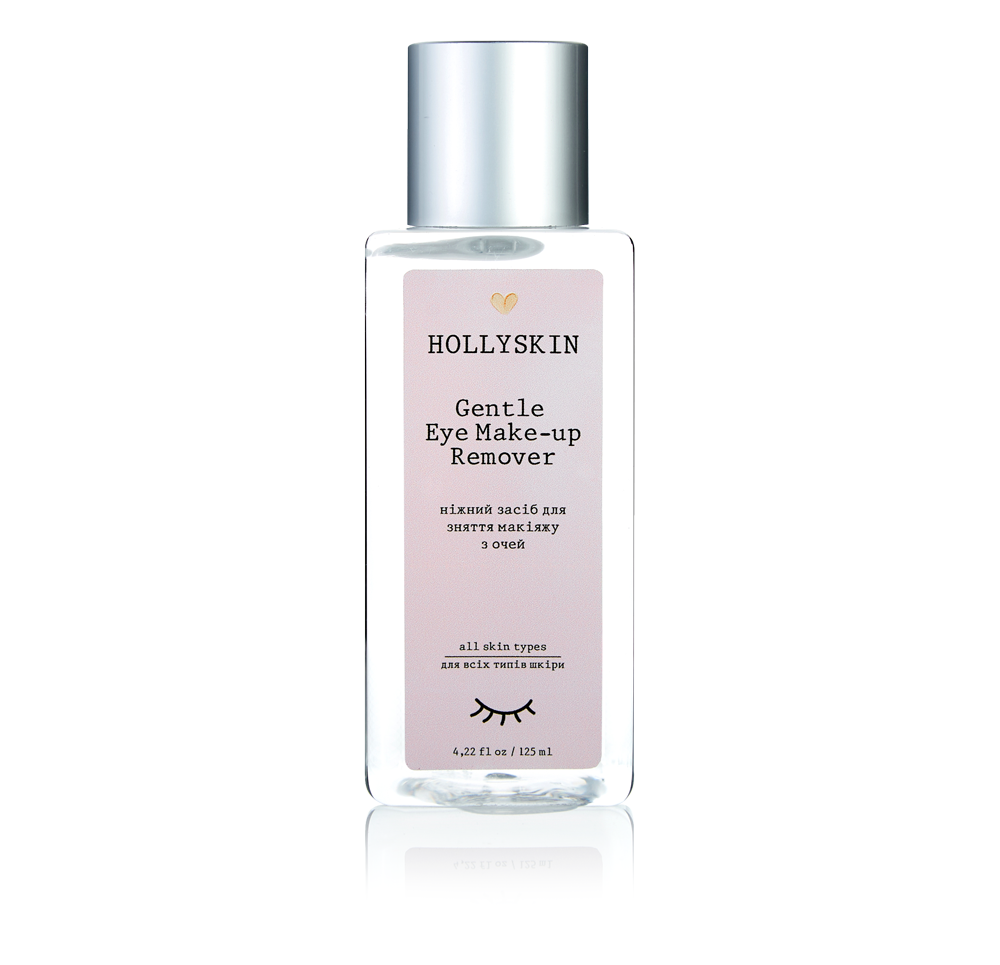 Ніжний засіб для зняття макіяжу з очей (ремувер) Hollyskin Gentle Eye Make-Up Remover 125ml, фото 1