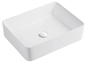 Умивальник накладний керамічний Mixxus Premium Quadro-0102