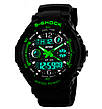 Чоловічий годинник Skmei S-Shock Green 0931 лідер продажу, фото 9