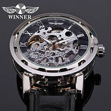 Жіночий механічний годинник Winner Black II, фото 2