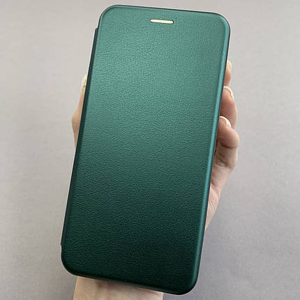 Чохол-книга для Xiaomi Redmi 9T книжка з підставкою на телефон сяомі редмі 9т темно-зелена stn, фото 1