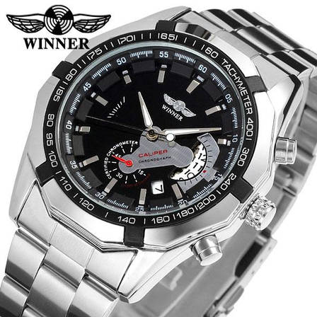 Чоловічий механічний годинник Winner Titanium, фото 1