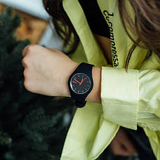 Жіночий годинник Skmei Rubber Black 9068, фото 4