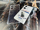 ПРОТИУДАРНИЙ силіконовий чохол для Xiaomi Redmi Note 13 5G з потовщеними кутами прозорий захисний посилений, фото 2