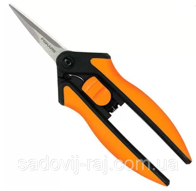 Ножиці для квітів Фіскарс / Fiskars Solid Micro-Tip SP13 (1051600) Фінляндія, фото 1