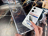 Чохол силіконовий на Xiaomi Redmi Note 13 Pro 4G ПРОТИУДАРНИЙ з потовщеними кутами прозорий захисний посилений, фото 5