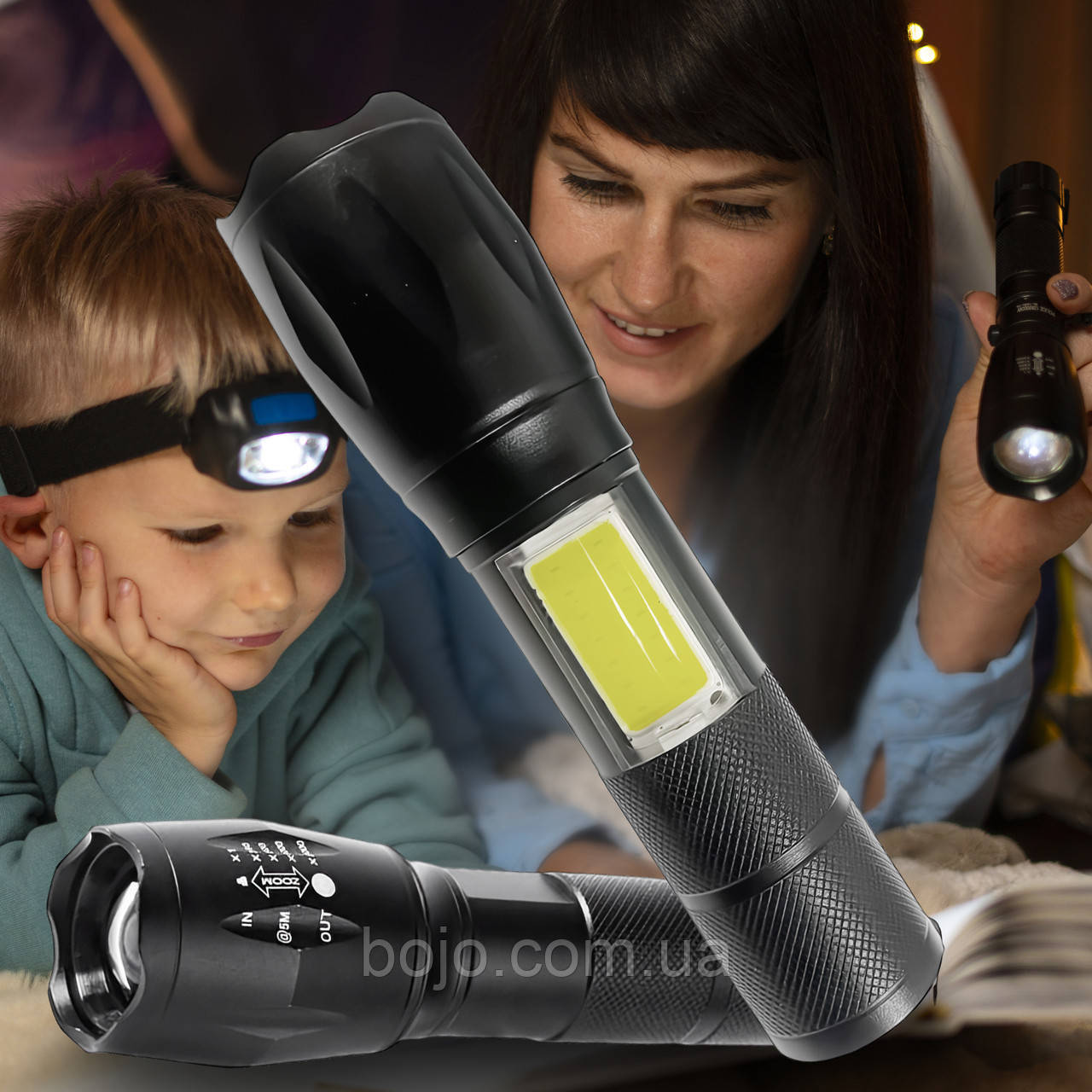 Ручний led-ліхтарик в кейсі для зберігання Power style Police GW-T6 (05-08)