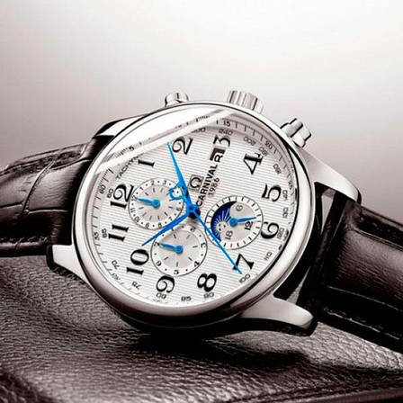 Чоловічий механічний годинник Carnival Masters японський механізм 25 каменів, фото 1