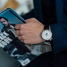 Чоловічий механічний годинник Carnival Masters японський механізм 25 каменів, фото 4