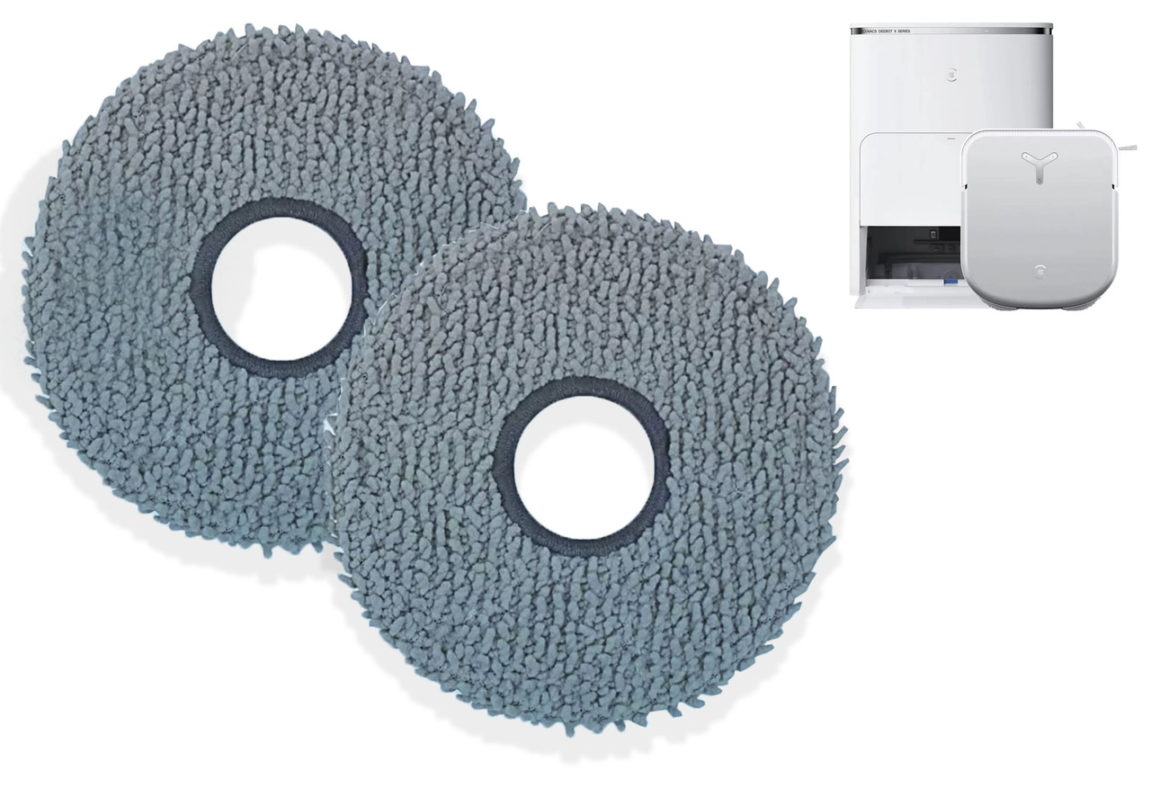 Насадки 2 шт з мікрофібри для Ecovacs Deebot X2 Omni / X2 Pro / X2