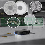 Насадки 4 шт з мікрофібри для робота-пилососа Ecovacs Deebot N30 Omni / N30 Pro Omni, фото 3