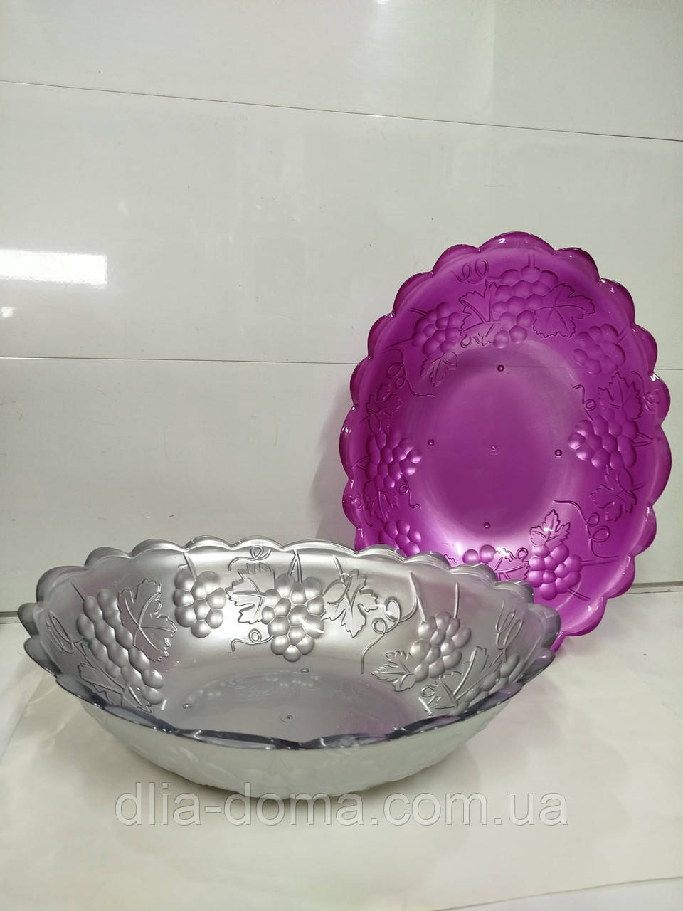 Салатник овал пластмассовый  31*24 / цвета микс /, фото 1