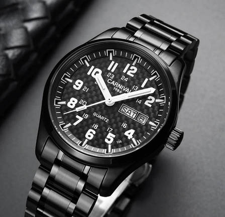 Чоловічий годинник Carnival Black Jack кварцевий, фото 1