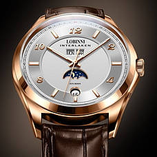 Чоловічий механічний годинник Lobinni Premium, фото 2