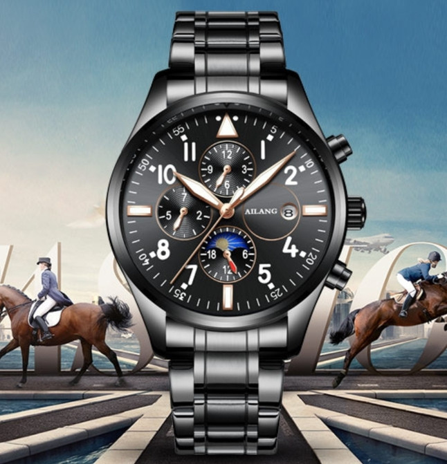 Чоловічий механічний годинник  Ailang Connect автопідзавод
