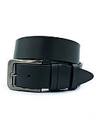 Шкіряний чоловічий ремінь Weatro 3,8 х 105-120 см Чорний wtro-ua-38k-0033, фото 3