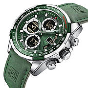 Чоловічий годинник Naviforce Fly ArmyGreen надійність точність довговічність