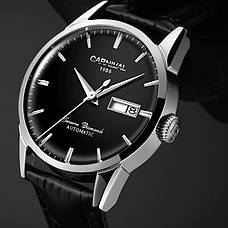 Чоловічий годинник Carnival Flagman японський механізм сапфірове скло елегантний дизайн, фото 5