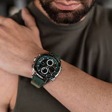 Чоловічий годинник Naviforce Fly ArmyGreen надійність точність довговічність, фото 4