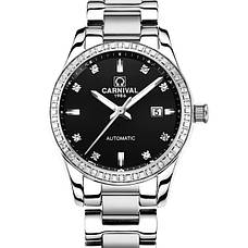 Жіночий механічний годинник Carnival Luiza Black, фото 6