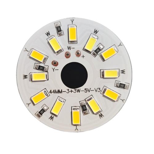 Світлодіодний LED-модуль 3Вт, 44мм AC220В плата для ремонту ламп 3Вт, теплий/холодний білий