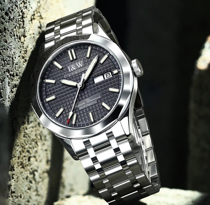 Чоловічий механічний годинник Carnival Carbon 24 каменя