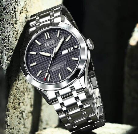 Чоловічий механічний годинник Carnival Carbon 24 каменя, фото 1