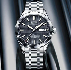 Чоловічий механічний годинник Carnival Carbon 24 каменя, фото 3