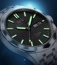 Чоловічий механічний годинник Carnival Carbon 24 каменя, фото 5