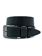 Шкіряний чоловічий ремінь Weatro 3,8 х 105-120 см Чорний wtro-ua-38k-0036, фото 3