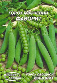 Горох овочевий Фаворит 20 г ТМ Насіння України