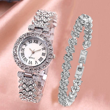 Годинник жіночий CL Queen Silver браслет у подарунок, фото 1
