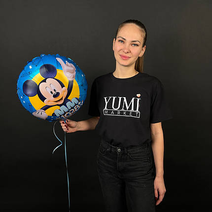 Р029 Коло 18" КИТАЙ-КТ Міккі Маус на блакитному, фото 3