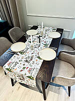 Новорічна скатертина-доріжка (ранер) "Новорічна подорож" 180х47см.