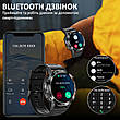 Чоловічий смарт годинник Smart Delta K52 Black Rubber, 2 ремінці, фото 9