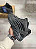 Зимові чоловічі Adidas Yeezy Boost 700 Gray з хутром кросівки Адідас Ізі Буст сірі високі теплі, фото 6