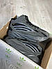 Зимові чоловічі Adidas Yeezy Boost 700 Gray з хутром кросівки Адідас Ізі Буст сірі високі теплі, фото 11