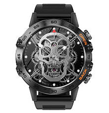 Чоловічий смарт годинник Smart Delta K52 Black Rubber, 2 ремінці, фото 6