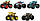 Hot Wheels Monster Trucks Crash Crew, 5-Pack of 1:64 Scale набір 5 шт. JFF65, фото 3