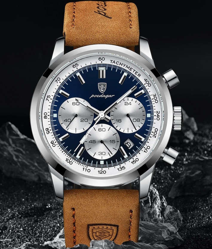 Чоловічий годинник Poedagar Innova висока якість надійний механізм крутий дизайн
