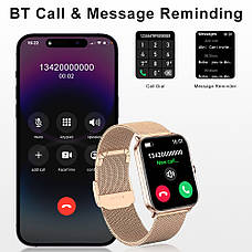 Розумний смарт годинник Smart Eva Gold, 2 ремінці, фото 4